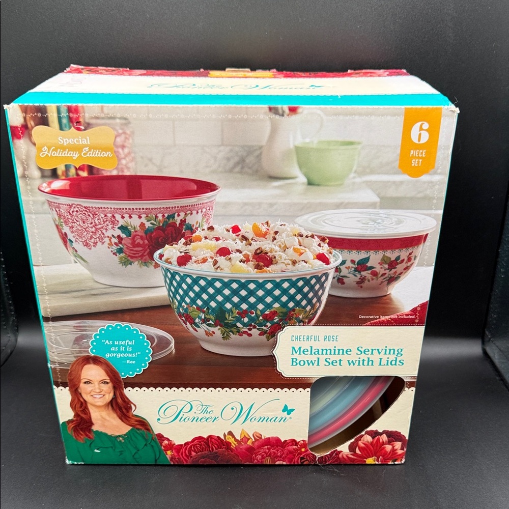 The Pioneer Woman Floral Melamine Bowl Set with Lids